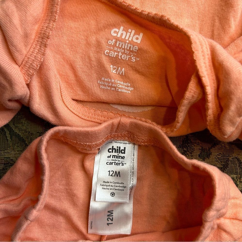 5 for $25🔥Baby Girls 12 Months Pink‎ "Perfect Pear" Matching Outfit - Picture 3 of 5